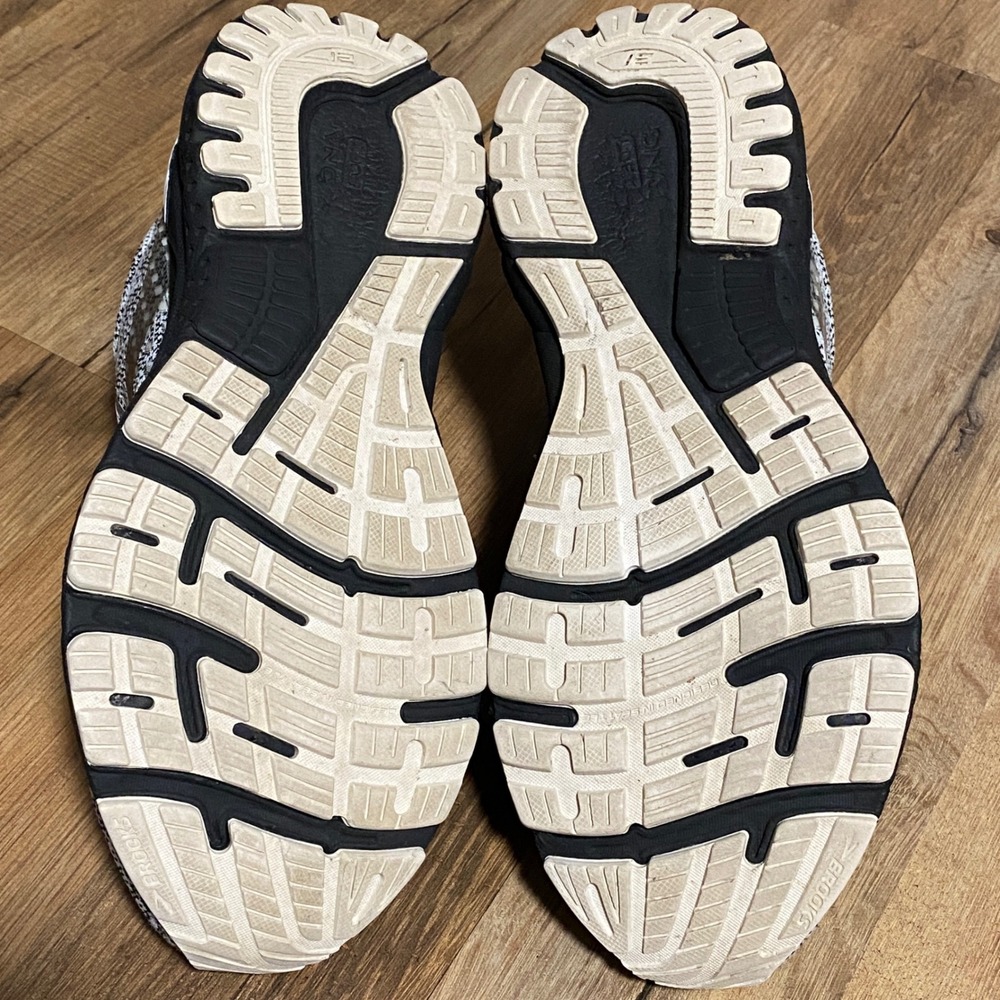 Brooks Adrenaline GTS 21 Womens Running Shoes Size 9.5 Black White NO INSERTS! - Picture 9 of 9